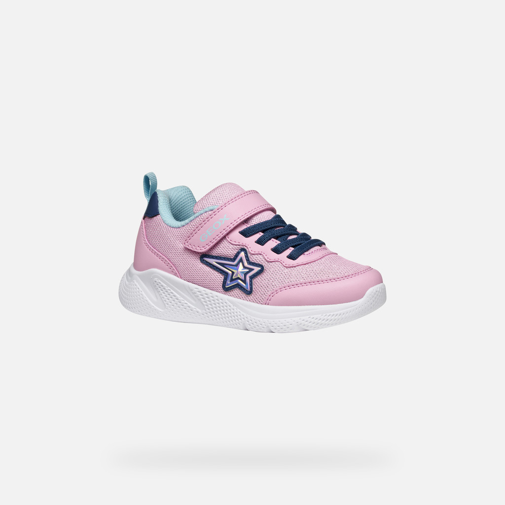 Low top sneakers SPRINTYE GIRL Pink/Avio - image number 2 | GEOX