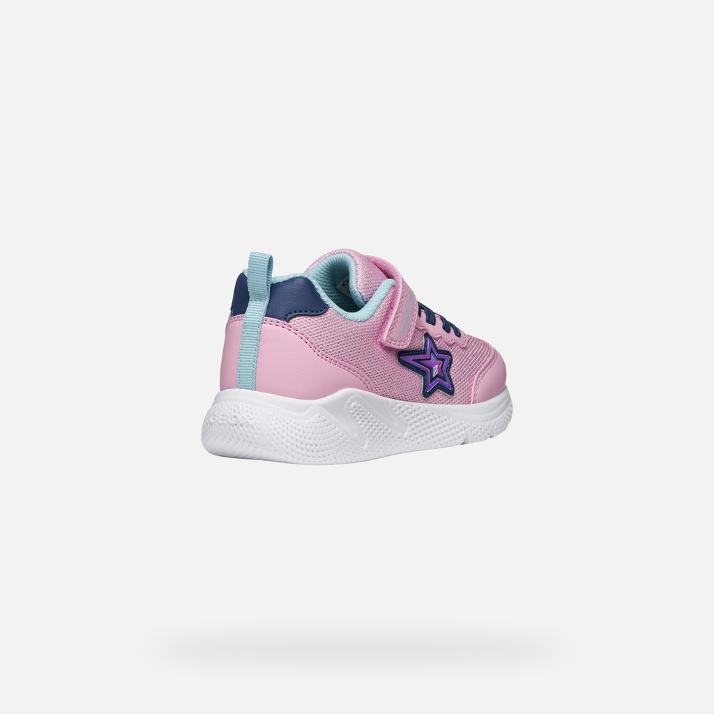 Low top sneakers SPRINTYE GIRL Pink/Avio - image number 4 | GEOX