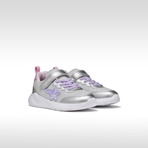Canvas sneakers SPRINTYE GIRL Silver/Lilac - image number 1 | GEOX
