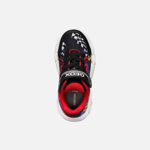Shoes with lights WROOM BOY Black/Red - image number 6 | GEOX
