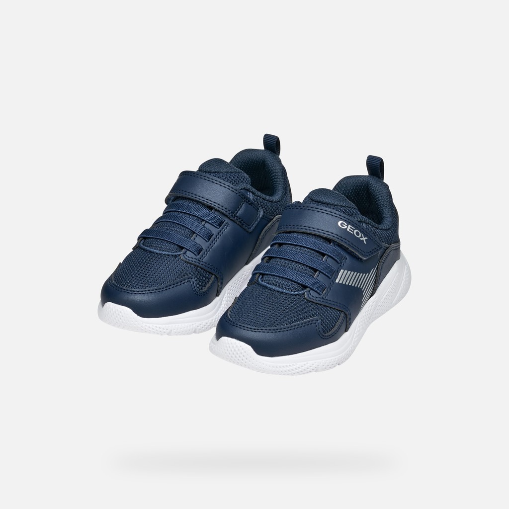 Canvas sneakers SPRINTYE BOY Navy - image number 7 | GEOX