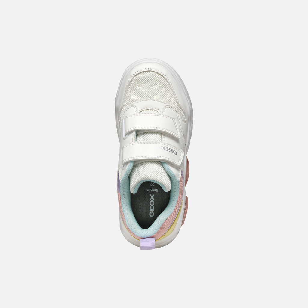 Shoes with lights ILLUMINUS JUNIOR White/Multicolor - image number 5 | GEOX
