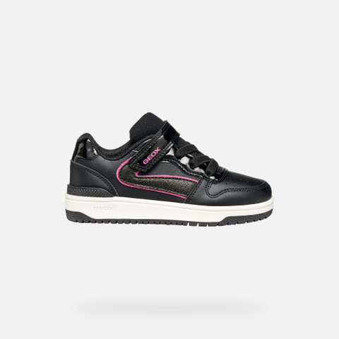 Low top sneakers WASHIBA GIRL Black/Fuchsia - image number 1 | GEOX