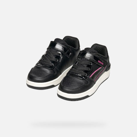 Low top sneakers WASHIBA GIRL Black/Fuchsia - image number 7 | GEOX