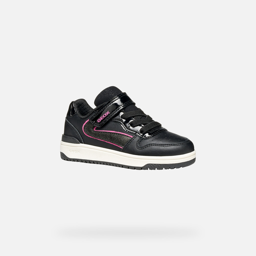 Low top sneakers WASHIBA GIRL Black/Fuchsia - image number 2 | GEOX