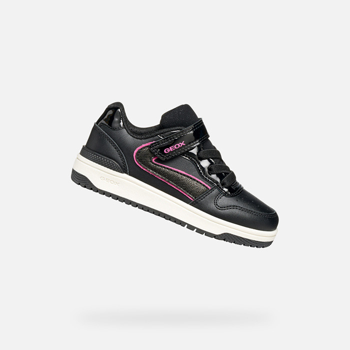 Low top sneakers WASHIBA GIRL Black/Fuchsia | GEOX