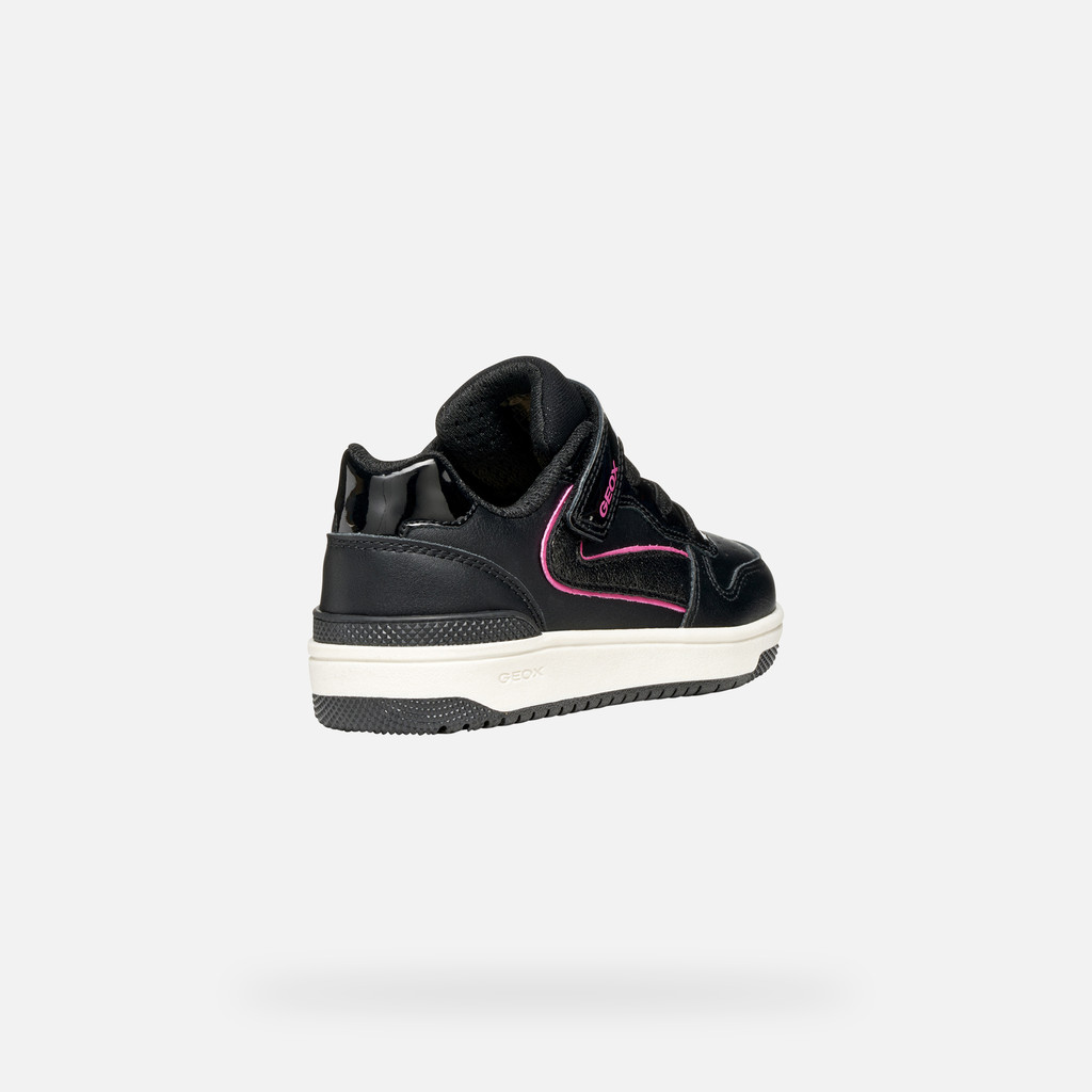 Low top sneakers WASHIBA GIRL Black/Fuchsia - image number 4 | GEOX