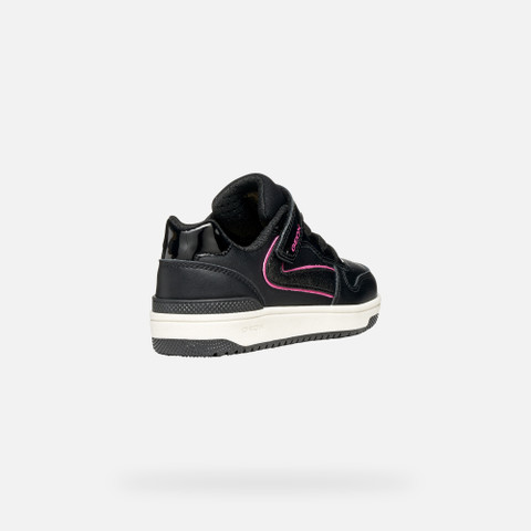 Low top sneakers WASHIBA GIRL Black/Fuchsia - image number 4 | GEOX