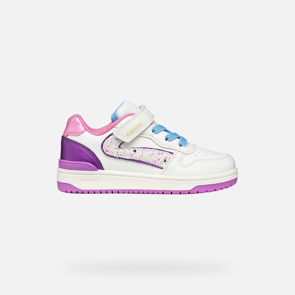 Washiba Fille Blanc/violet Foncé