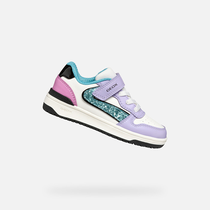 Low top sneakers WASHIBA GIRL Lilac/Turquoise | GEOX