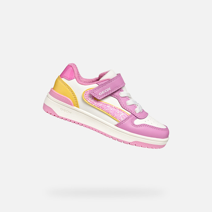 Low top sneakers WASHIBA GIRL Dark Pink/Yellow | GEOX