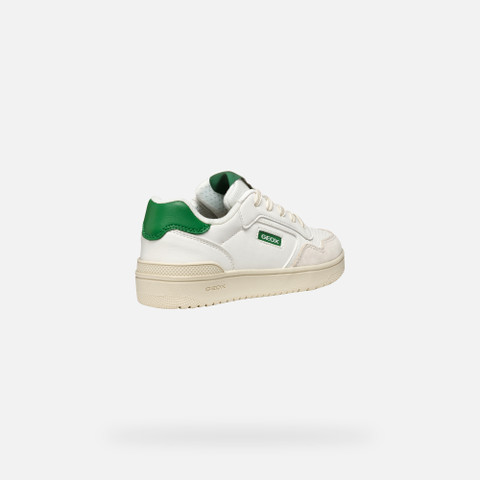 Low top sneakers WASHIBA BOY White/Green - image number 4 | GEOX