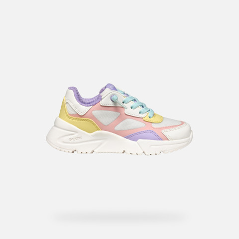 Low top sneakers LOFTUS JUNIOR White/Multicolor - image number 1 | GEOX