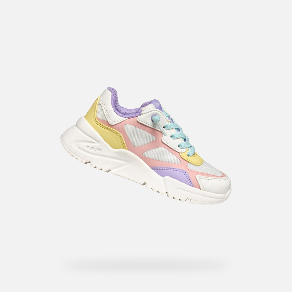 Low top sneakers LOFTUS JUNIOR White/Multicolor - image number 0 | GEOX