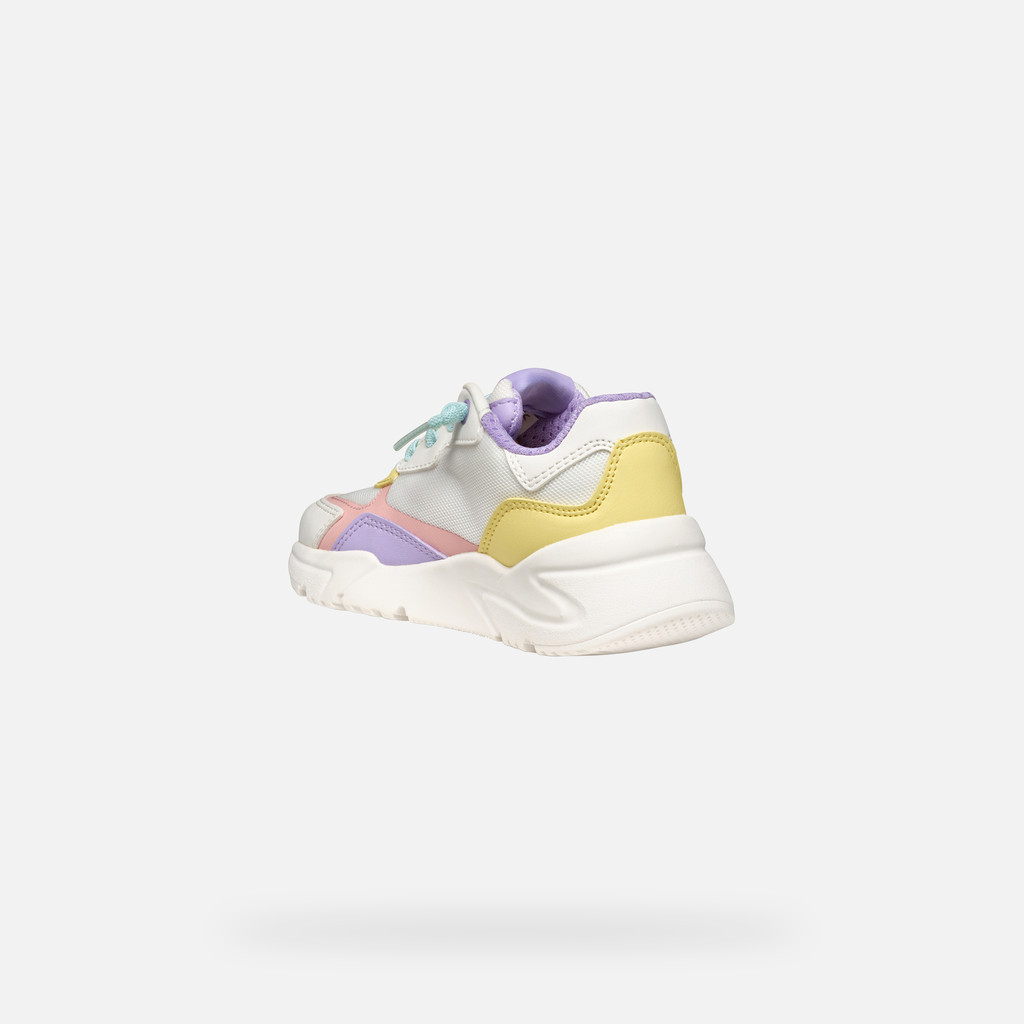Low top sneakers LOFTUS JUNIOR White/Multicolor - image number 3 | GEOX