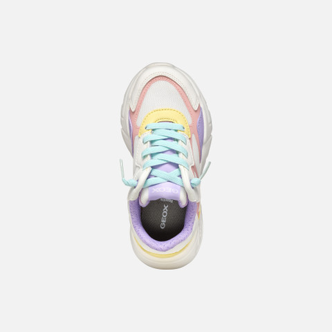 Low top sneakers LOFTUS JUNIOR White/Multicolor - image number 5 | GEOX