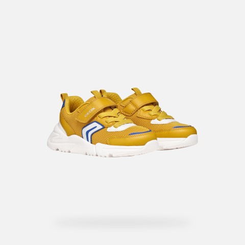 Low top sneakers LOFTUS BOY Ochre/White - image number 7 | GEOX