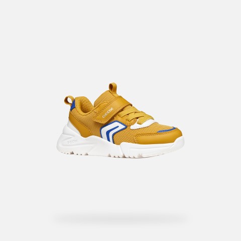 Low top sneakers LOFTUS BOY Ochre/White - image number 2 | GEOX