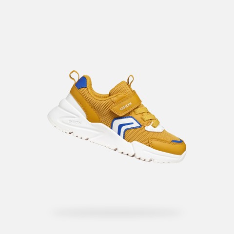 Low top sneakers LOFTUS BOY Ochre/White | GEOX