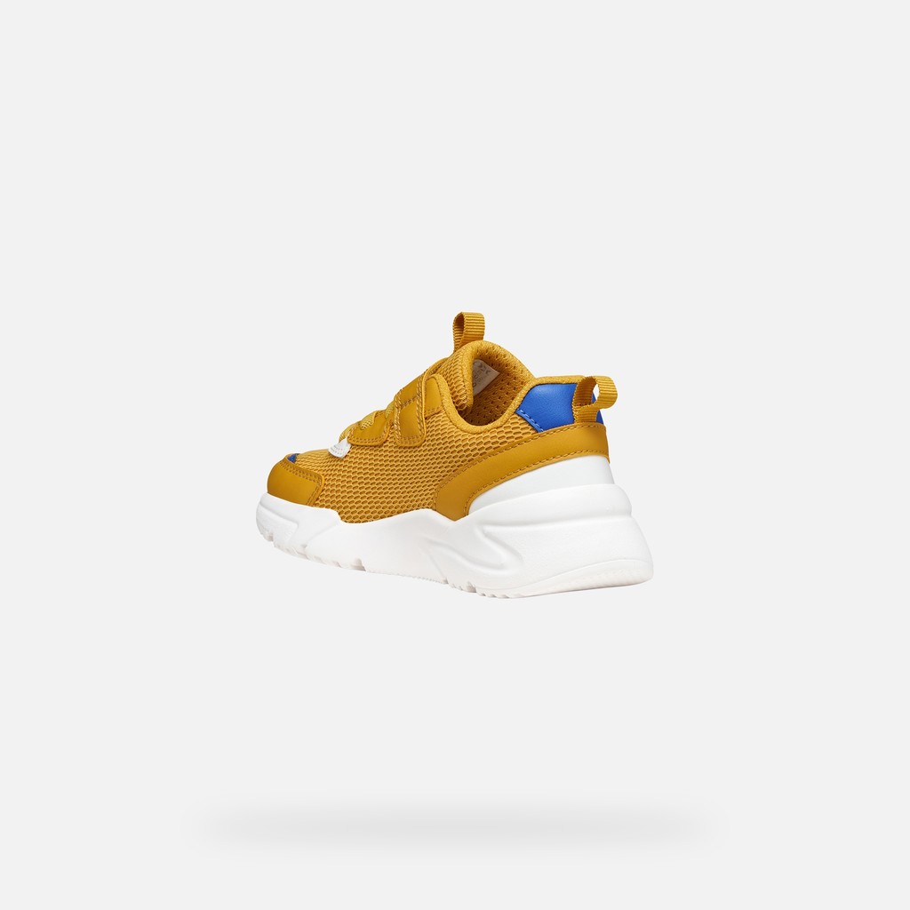 Low top sneakers LOFTUS BOY Ochre/White - image number 3 | GEOX