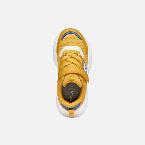 Low top sneakers LOFTUS BOY Ochre/White - image number 5 | GEOX