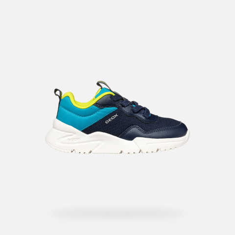 Low top sneakers LOFTUS BOY Navy/Turquoise - image number 1 | GEOX