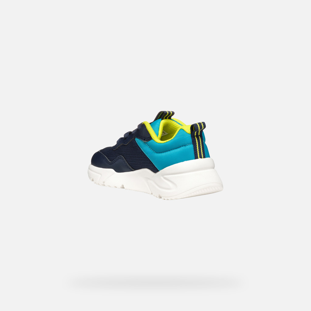 Low top sneakers LOFTUS BOY Navy/Turquoise - image number 3 | GEOX