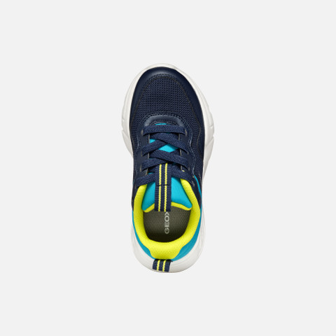 Low top sneakers LOFTUS BOY Navy/Turquoise - image number 5 | GEOX