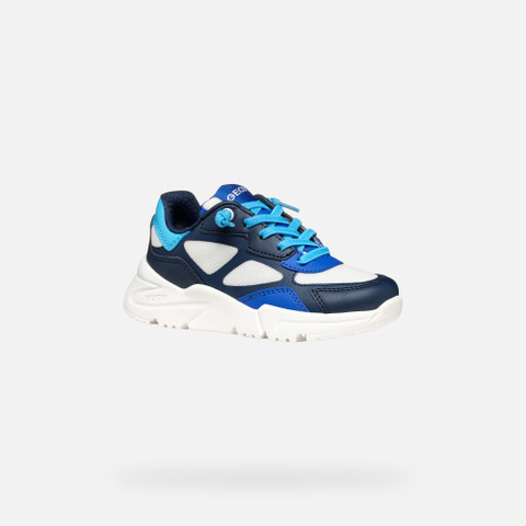 Low top sneakers LOFTUS JUNIOR White/Navy - image number 2 | GEOX
