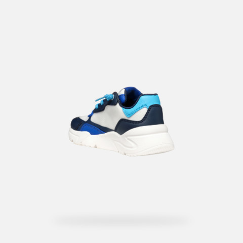 Low top sneakers LOFTUS JUNIOR White/Navy - image number 3 | GEOX