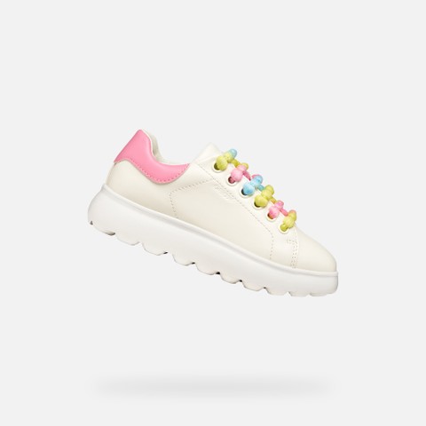 Low top sneakers PUFFYPOP GIRL White/Pink | GEOX