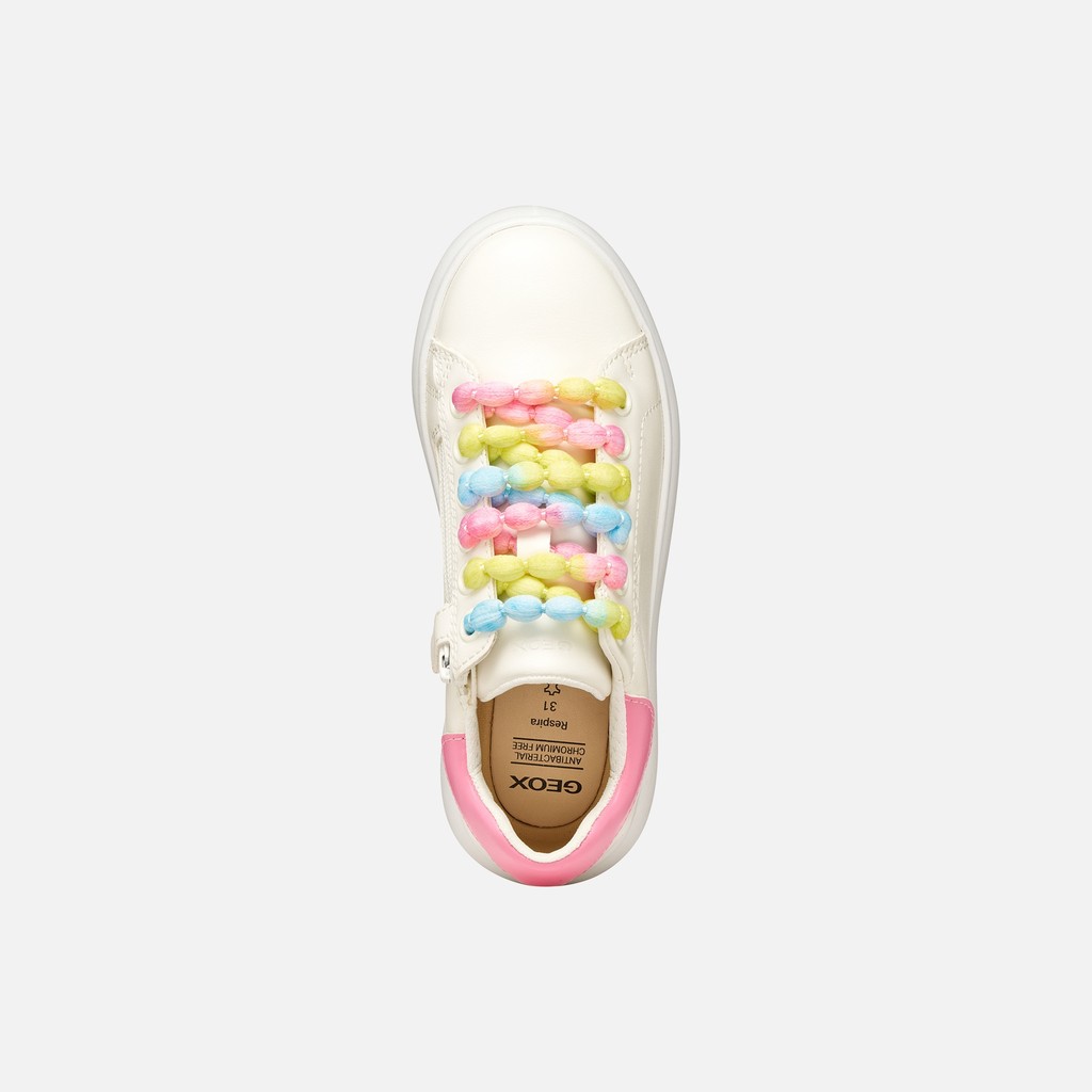 Low top sneakers PUFFYPOP GIRL White/Pink - image number 5 | GEOX