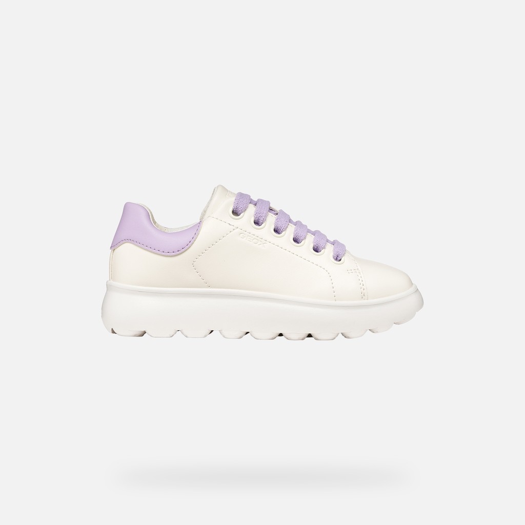 Low top sneakers PUFFYPOP GIRL White/Lilac - image number 1 | GEOX