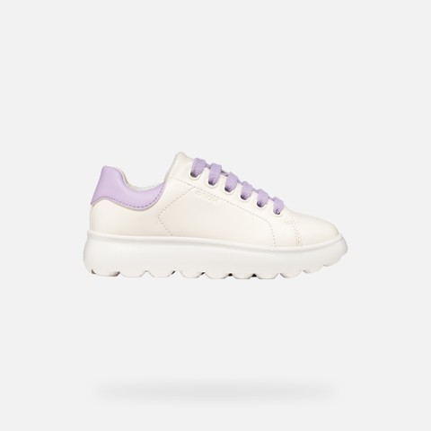 Low top sneakers PUFFYPOP GIRL White/Lilac - image number 1 | GEOX