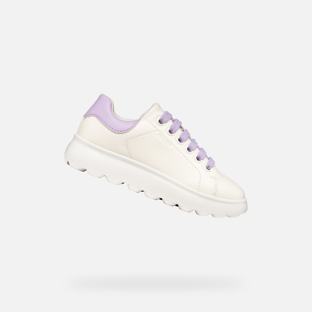 Low top sneakers PUFFYPOP GIRL White/Lilac - image number 0 | GEOX