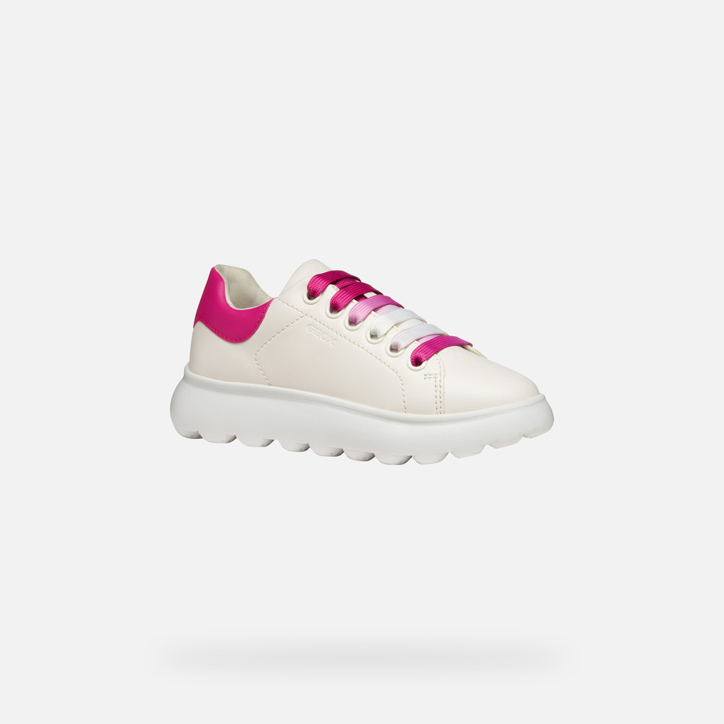 Low top sneakers PUFFYPOP GIRL White/Dark fuchsia - image number 2 | GEOX