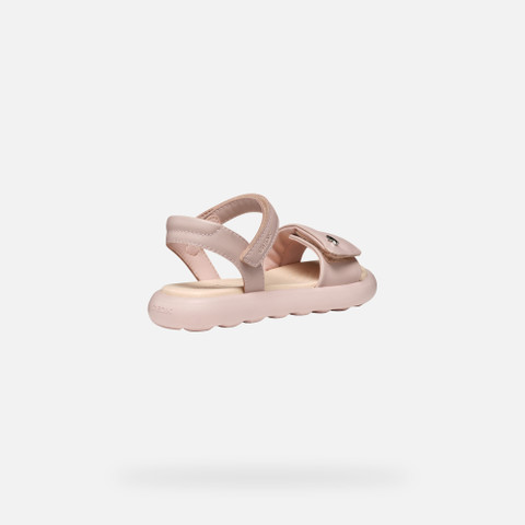 Sandals with straps SANDAL PUFFYPOP GIRL Old Rose - image number 4 | GEOX