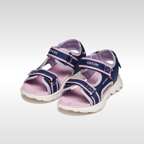 Sandals with straps SANDAL AIRADYUM   JUNIOR Navy/Lilac - image number 1 | GEOX