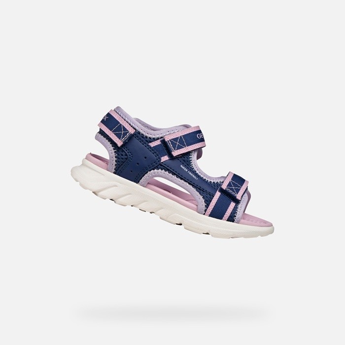 Sandals with straps SANDAL AIRADYUM   JUNIOR Navy/Lilac | GEOX
