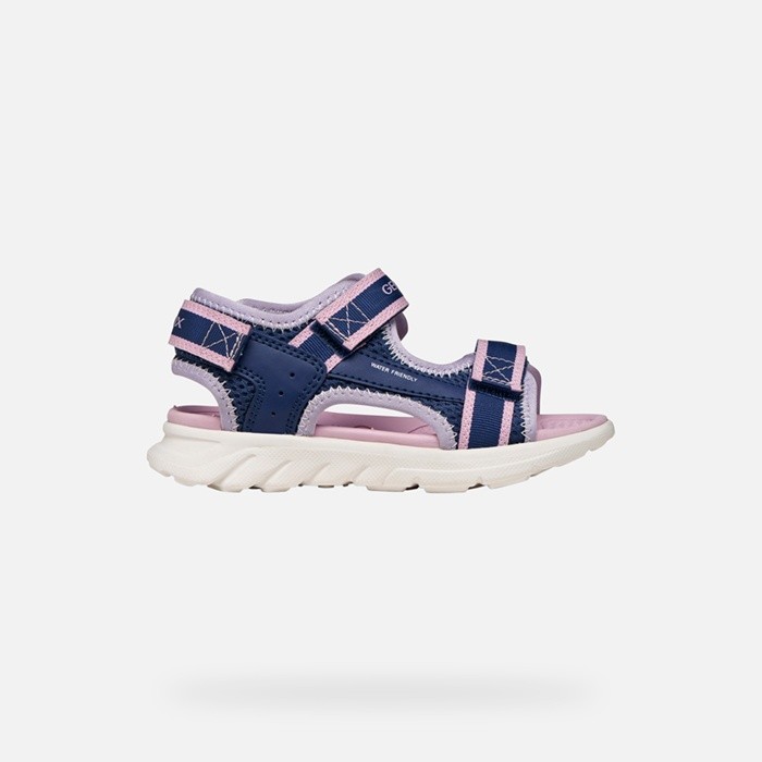 Sandals with straps SANDAL AIRADYUM   JUNIOR Navy/Lilac | GEOX