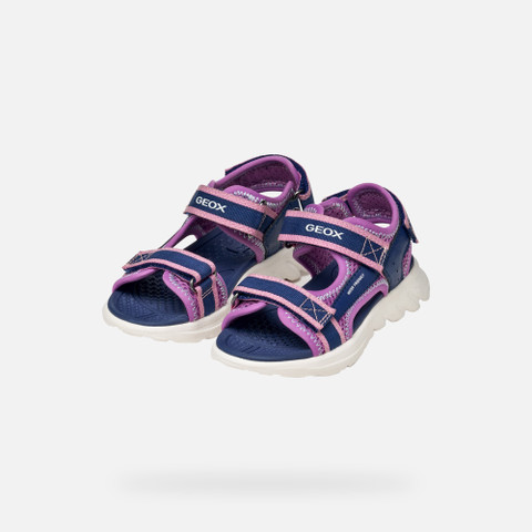 Sandals with straps SANDAL AIRADYUM   JUNIOR Navy/Purple - image number 7 | GEOX