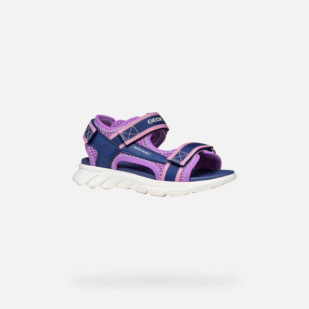 Sandals with straps SANDAL AIRADYUM   JUNIOR Navy/Purple - image number 2 | GEOX