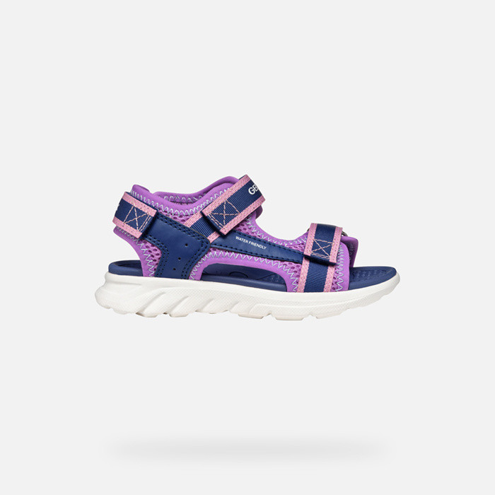Sandals with straps SANDAL AIRADYUM   JUNIOR Navy/Purple | GEOX