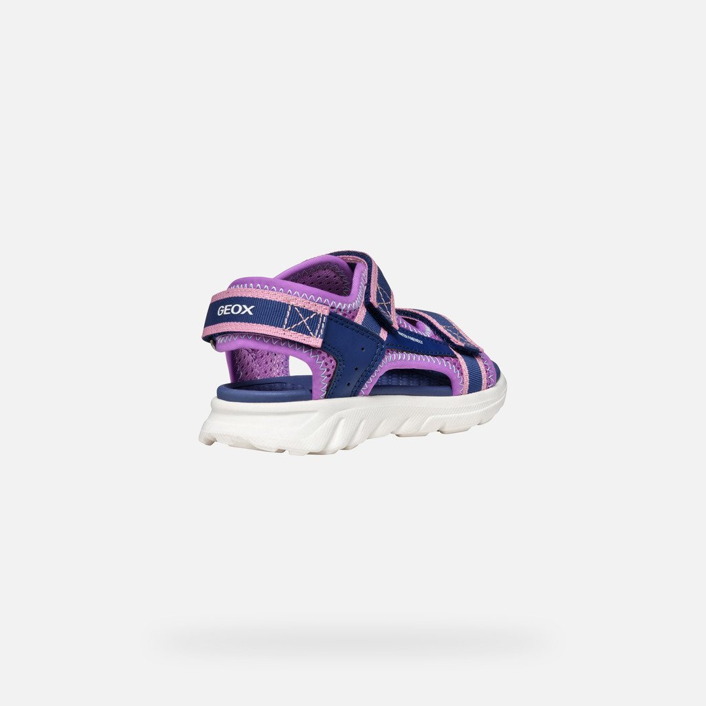 Sandals with straps SANDAL AIRADYUM   JUNIOR Navy/Purple - image number 4 | GEOX