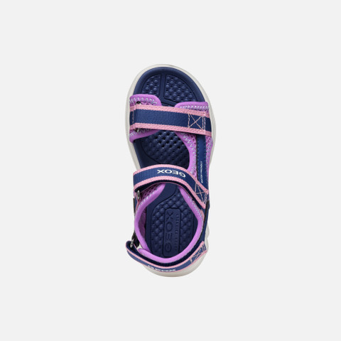 Sandals with straps SANDAL AIRADYUM   JUNIOR Navy/Purple - image number 5 | GEOX