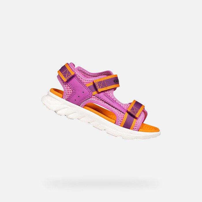 Sandalen mit riemchen SANDAL AIRADYUM   JUNIOR Fuchsia/Orange | GEOX