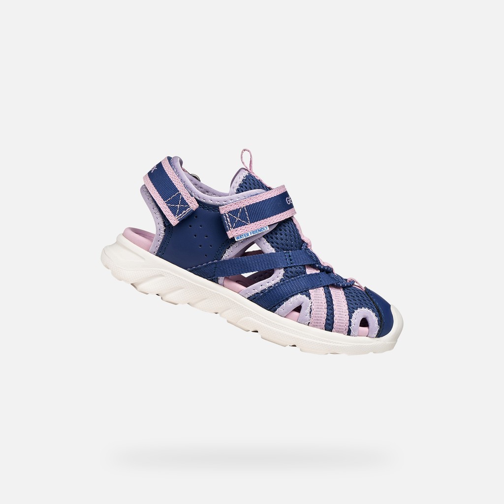 Closed toe sandals SANDAL AIRADYUM   JUNIOR Navy/Lilac - image number 0 | GEOX