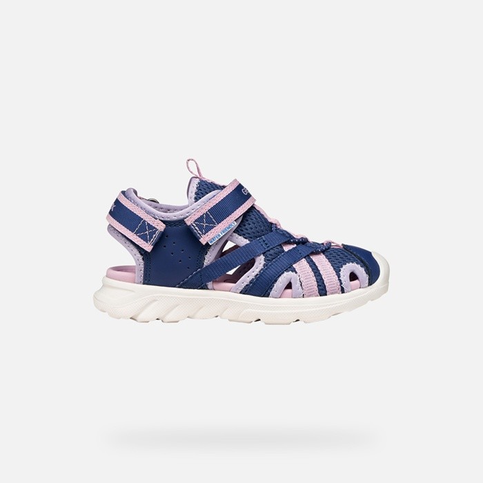 Closed toe sandals SANDAL AIRADYUM   JUNIOR Navy/Lilac | GEOX