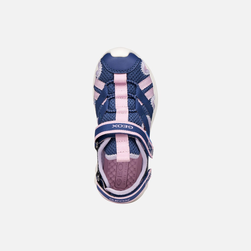 Closed toe sandals SANDAL AIRADYUM   JUNIOR Navy/Lilac - image number 5 | GEOX