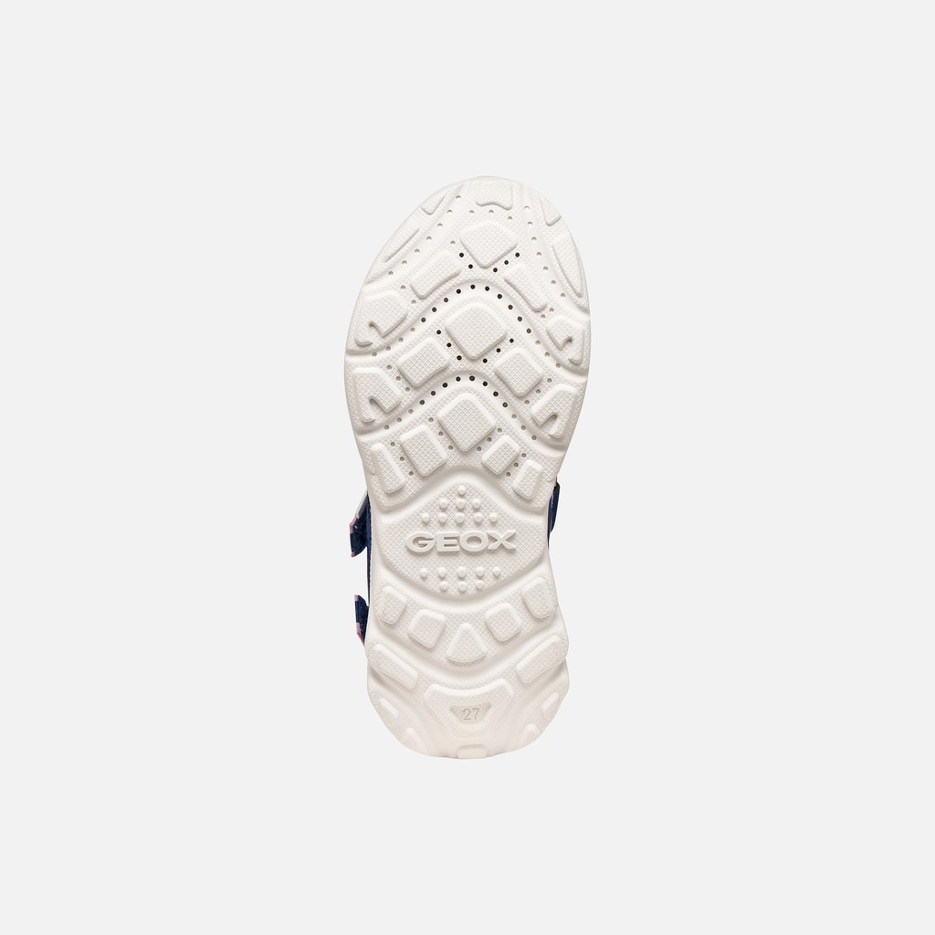 Closed toe sandals SANDAL AIRADYUM   JUNIOR Navy/Lilac - image number 6 | GEOX